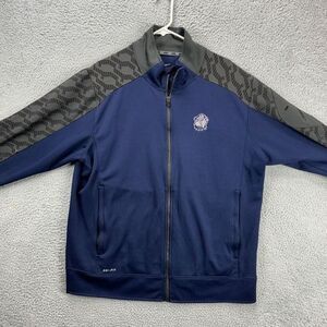 Georgia‎ Bulldogs Full Zip Jacket Adult XL Dri-Fit Blue Grey Athletic Mens Nike